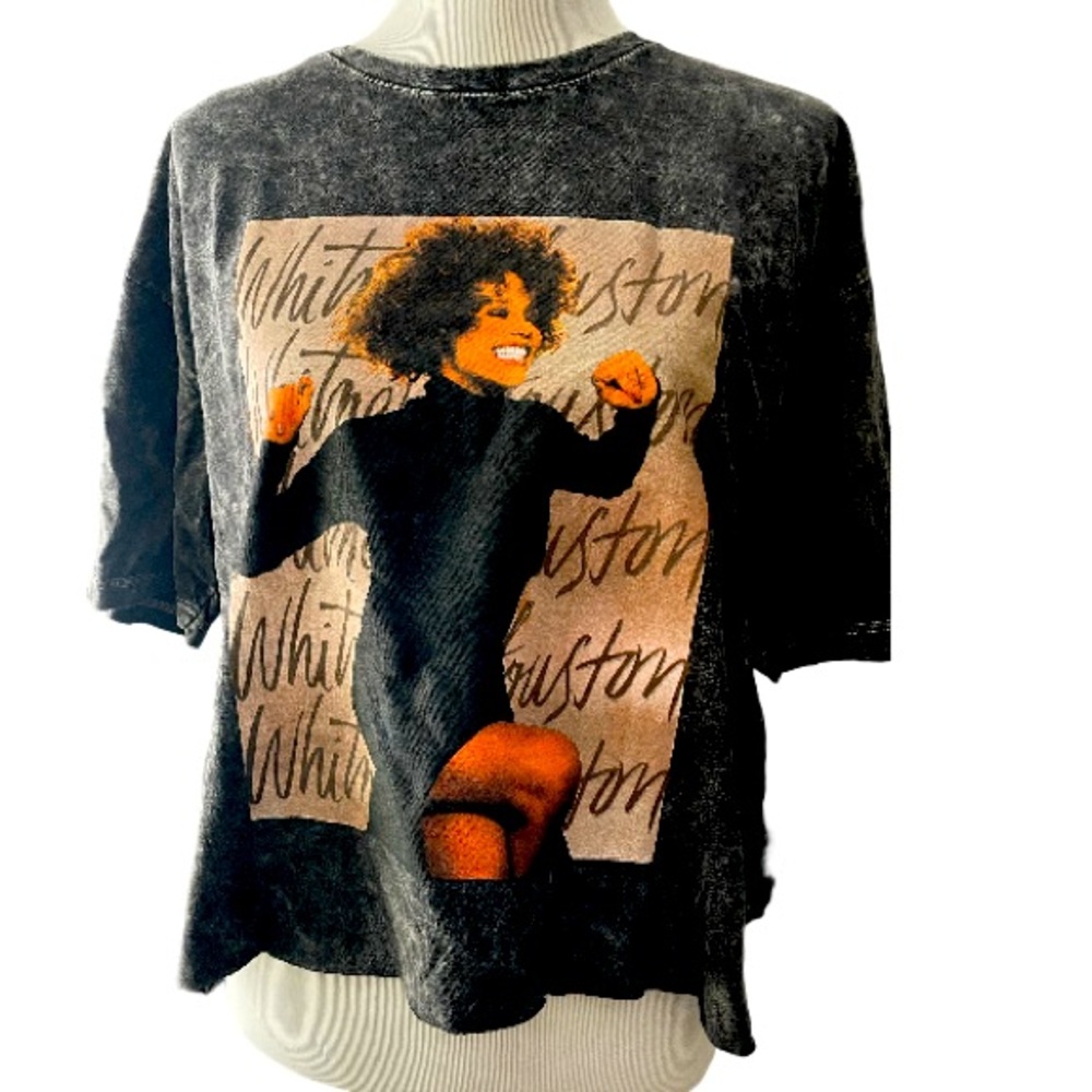 Whitney Houston Crop Top Tee